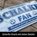 LANOLU Kordelschild Hier wohnt ein SCHALKE Fan 16x32cm