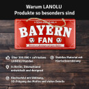 LANOLU Kordelschild Hier wohnt ein BAYERN Fan 16x32cm