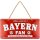 LANOLU Kordelschild Hier wohnt ein BAYERN Fan 16x32cm