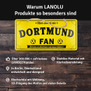 LANOLU Kordelschild Hier wohnt ein DORTMUND Fan 16x32cm