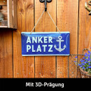 LANOLU Kordelschild Ankerplatz 16x32cm