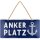 LANOLU Kordelschild Ankerplatz 16x32cm