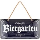 LANOLU Kordelschild Biergarten 16x32cm