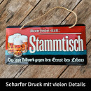 LANOLU Kordelschild Stammtisch 16x32cm