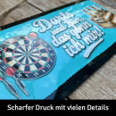 LANOLU Kordelschild Darts+Bier das gönn ich mir 16x32cm