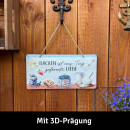 LANOLU Kordelschild Backen ist aus Teig geformte Liebe 16x32cm