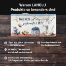 LANOLU Kordelschild Backen ist aus Teig geformte Liebe 16x32cm