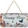 LANOLU Kordelschild Happy Place 16x32cm