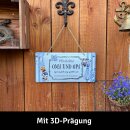 LANOLU Kordelschild Oma Opa Pension 16x32cm