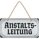 LANOLU Kordelschild Anstaltsleitung 16x32cm