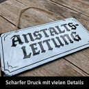 LANOLU Kordelschild Anstaltsleitung 16x32cm