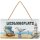 LANOLU Kordelschild Lieblingsplatz Strandkorb 16x32cm