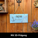 LANOLU Kordelschild Moin ihr Fischköppe 16x32cm