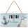 LANOLU Kordelschild Moin ihr Fischköppe 16x32cm