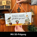 LANOLU Kordelschild Vergiss nicht, glücklich zu sein...