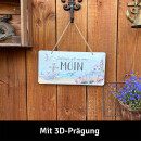 LANOLU Kordelschild Zuhause ist, wo man Moin sagt 16x32cm