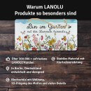 LANOLU Kordelschild Bin im Garten mit den Hummeln bummeln 16x32cm