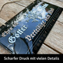 LANOLU Kordelschild Ehre die Götter Liebe deine Frau...