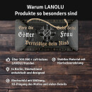 LANOLU Kordelschild Ehre die Götter Liebe deine Frau verteidige dein Kind 16x32cm