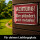 LANOLU retro Blechschild Achtung Plünderer, lustiges Warnschild im vintage Look, geprägt und gestanzt, Deko für Garage 15x20 cm
