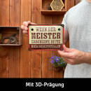 LANOLU retro Blechschild Werkstatt Bier Deko, lustiges...