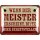 LANOLU retro Blechschild Werkstatt Bier Deko, lustiges Sprüche Schild, Geschenk für Männer, geprägtes Metallschild, 15x20 cm
