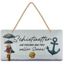 LANOLU Kordelschild Schietwetter 16x32cm