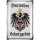 Retro Blechschild Deutsches Schutzgebiet, geprägtes Metallschild als Deutschland Deko und Geschenk für Männer 20x30 cm
