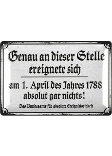 LANOLU Retro Blechschild, lustiges Sprüche Schild für Männer, Kneipen Deko und Garten, geprägt und gestanzt, 20x30 cm