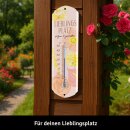 LANOLU Thermometer Lieblingsplatz rosa 8x28cm