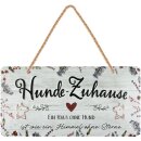 LANOLU Kordelschild Hunde-Zuhause 16x32cm