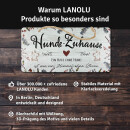 LANOLU Kordelschild Hunde-Zuhause 16x32cm