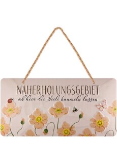 LANOLU Kordelschild Naherholungsgebiet16x32cm