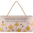 LANOLU Kordelschild Naherholungsgebiet16x32cm