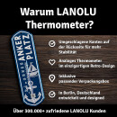LANOLU Thermometer Ankerplatz blau weiss 8x28cm