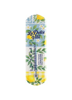 LANOLU Thermometer La Dolce Vita 8x28cm