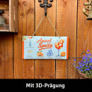 LANOLU Kordelschild APEROL SPRITZ mit detuschspr. Rezept 16x32cm