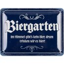 LANOLU retro Blechschild Biergarten-Deko-Schild fürs...