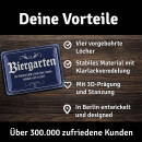 LANOLU retro Blechschild Biergarten-Deko-Schild fürs...