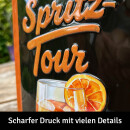 LANOLU retro Blechschild Spritz Tour, Cocktail Schild...