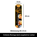 LANOLU Thermometer Falsches Wetter für Spritz Tour 8x28cm