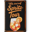 LANOLU Kühlschrankmagnete lustig- Wir sind auf Spritztour -lustige Magnete mit Sprüchen und witzigen Motiven 8x5,5cm