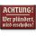 LANOLU Kühlschrankmagnete lustig- Achtung Wer plündert wird erschossen! -lustige Magnete mit Sprüchen und witzigen Motiven 8x5,5cm