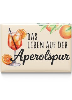 LANOLU Kühlschrankmagnete lustig- Aperolspur -lustige Magnete mit Sprüchen und witzigen Motiven 8x5,5cm
