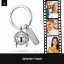 LANOLU – Schlüsselanhänger – Glückskäfer – Silberfarben