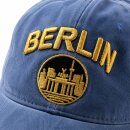 United1871 – Cap – Berlin Tor Stickmotiv – Blau / Gold – bis 63 cm