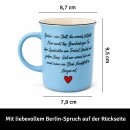 United1871 – Tasse – Berlin Tor Metallemblem – Blau – 420 ml