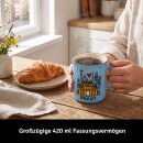 United1871 – Tasse – Berlin Tor Metallemblem – Blau – 420 ml