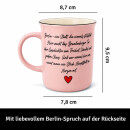 United1871 – Tasse – Berlin Tor Metallemblem – Rosa – 420 ml