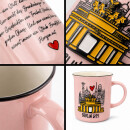 United1871 – Tasse – Berlin Tor Metallemblem – Rosa – 420 ml